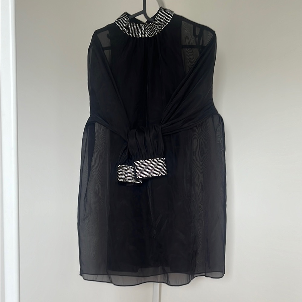 H&M little black dress with jewels